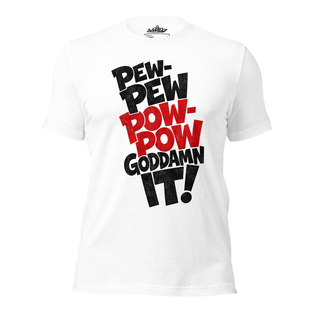 PEW-PEW graphic t-shirt by Saltwater & Diesel
